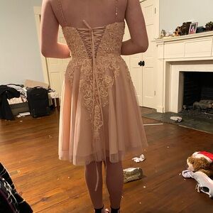Pink size 10 corset back